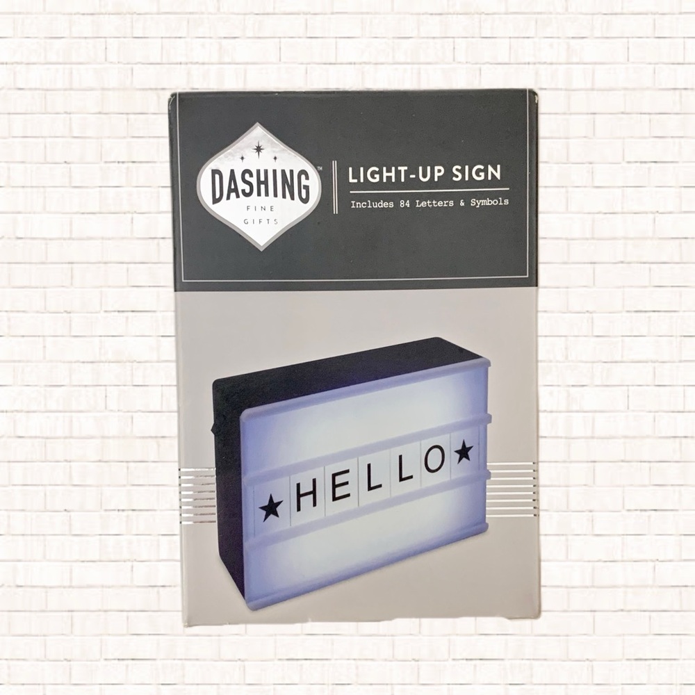 Dashing Lightbox LED Light Up Letter Sign Brand New OBO